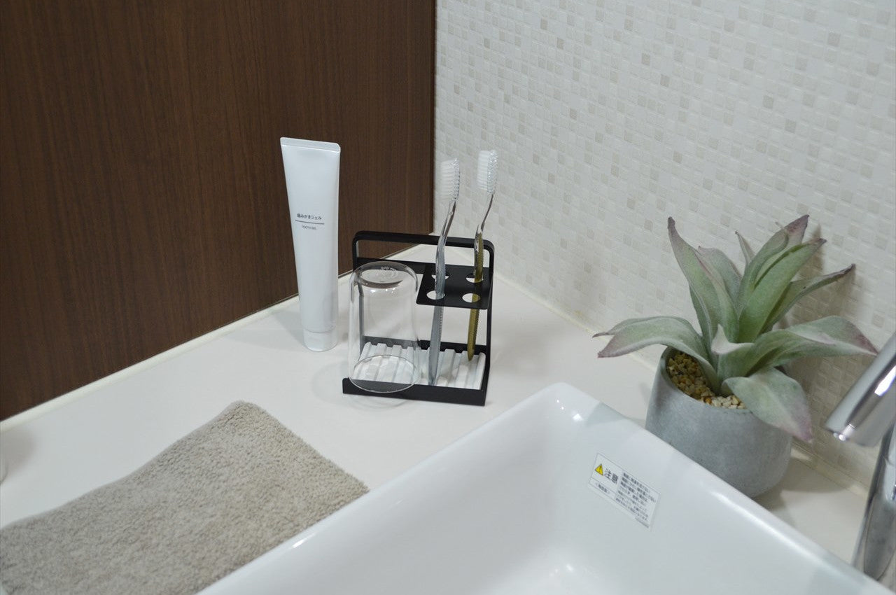 COLLEND　コレンド Toothbrush Stand With Dry Tray　歯ブラシスタンド（ドライトレイ付）　歯ブラシ立て　ハブラシスタンド　ハブラシ立て