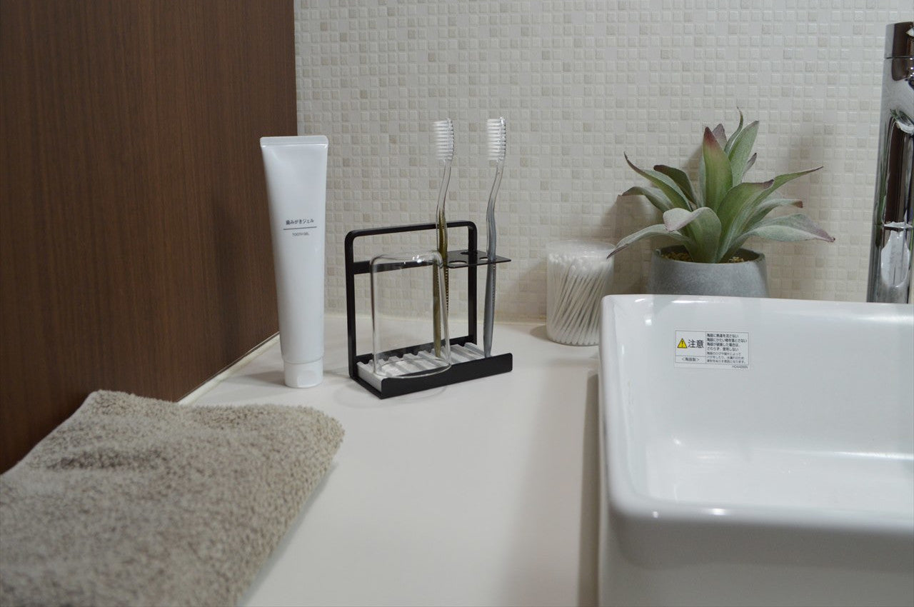 COLLEND　コレンド Toothbrush Stand With Dry Tray　歯ブラシスタンド（ドライトレイ付）　歯ブラシ立て　ハブラシスタンド　ハブラシ立て