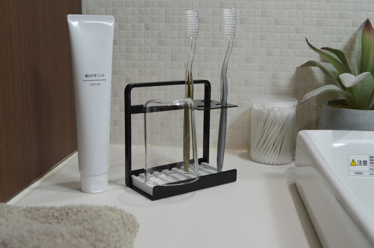 COLLEND　コレンド Toothbrush Stand With Dry Tray　歯ブラシスタンド（ドライトレイ付）　歯ブラシ立て　ハブラシスタンド　ハブラシ立て